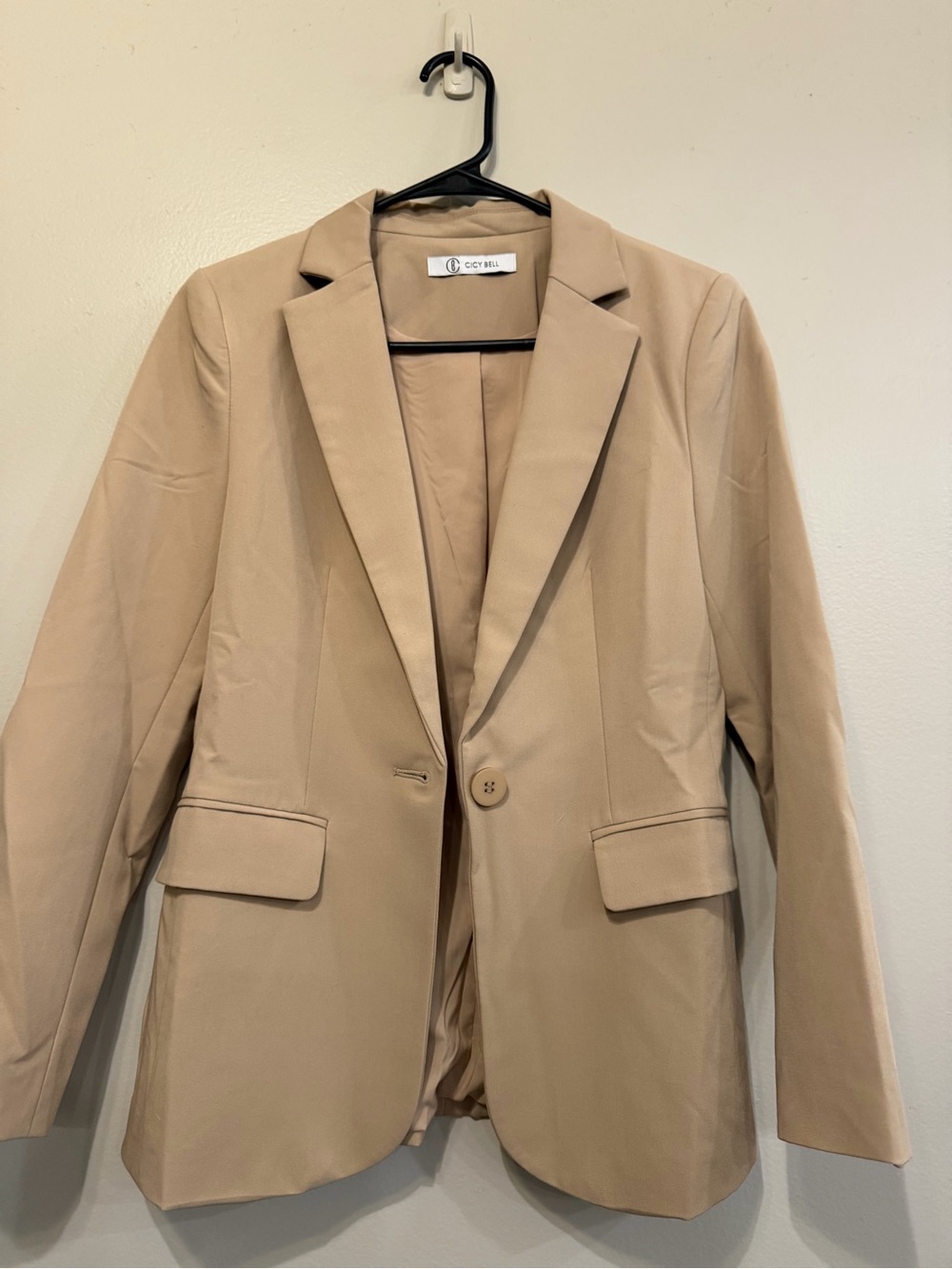 Cicy Bell Tan Long Sleeve Blazer - Picture 6 of 7